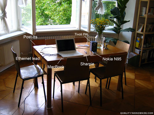 My mobile office in Berlin